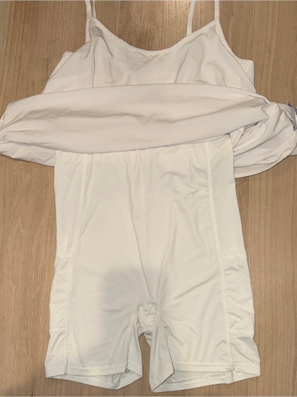 GAP White Sports Dress with Built-In Shorts